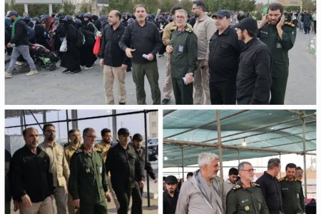 خدمات سپاه به زائرین در مرز مهران آغاز شد