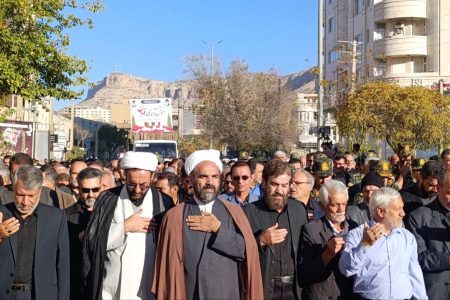 تشییع ۴ شهید گمنام در ایلام