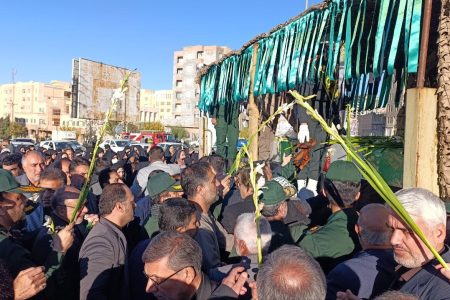 مراسم تشییع ۴شهید گمنام در ایلام