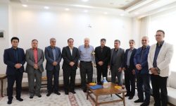 عیادت دکتر کرمی استاندار از شاعر و ادیب برجسته ایلامی